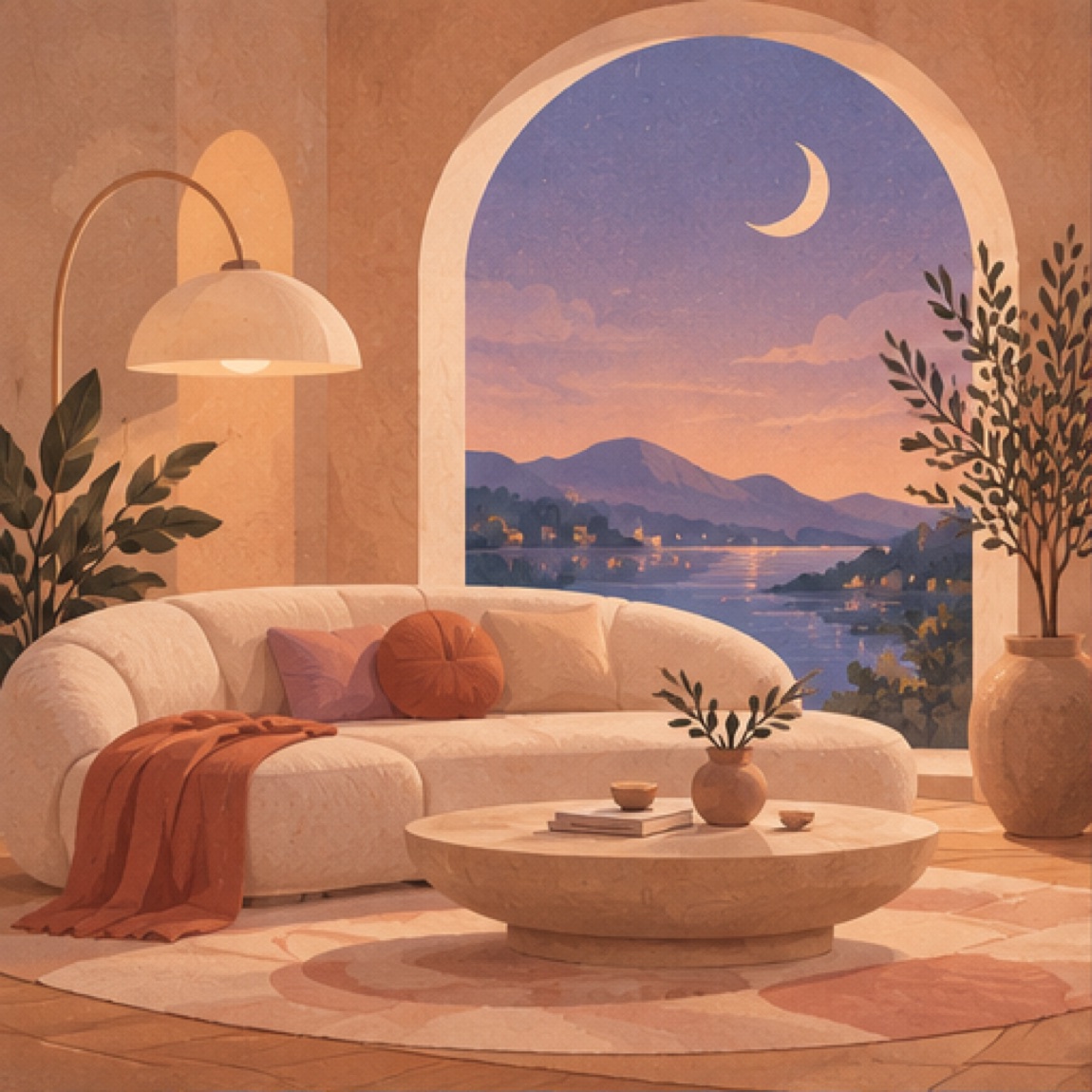 Cozy Live Room mit warmer Atmosphäre
